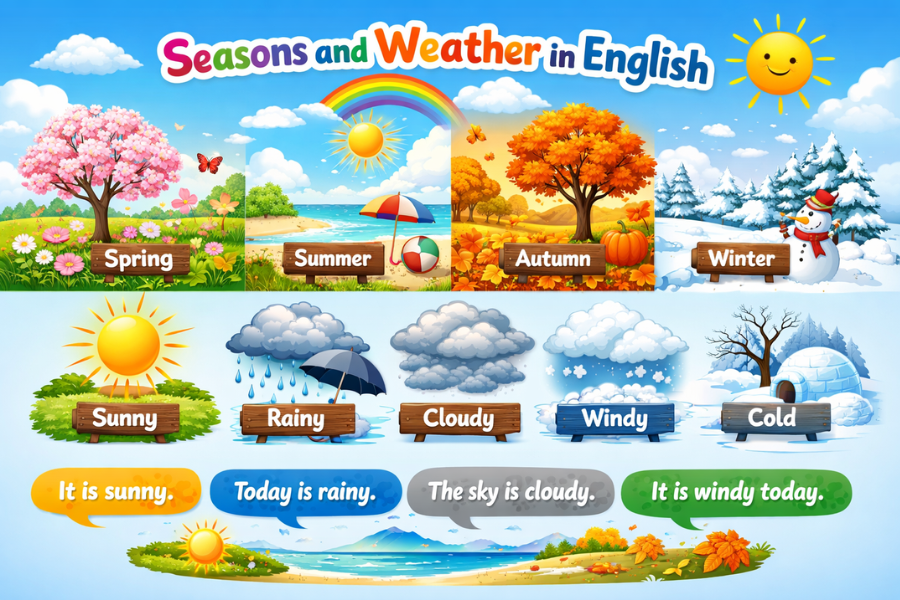 Musim dan Cuaca dalam Bahasa Inggris